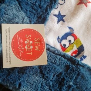 New SSMD Monster Minky Adult Snuggler Blanket
